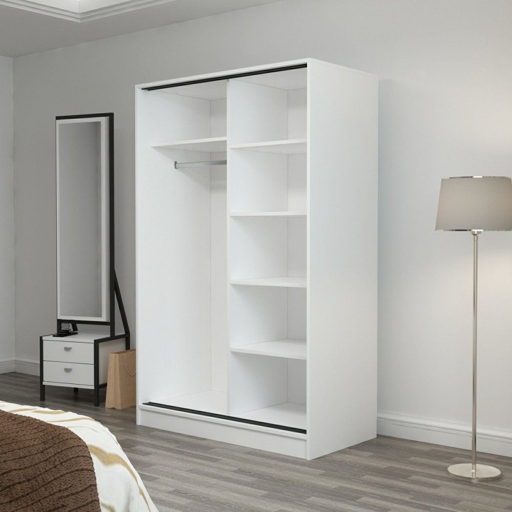 Šatní skříň Kale White Anthracite - 2309 (obrázek 4)