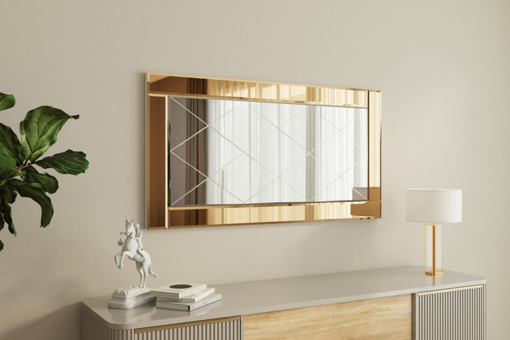 Zrkadlo Pierre - Bronze, White v2