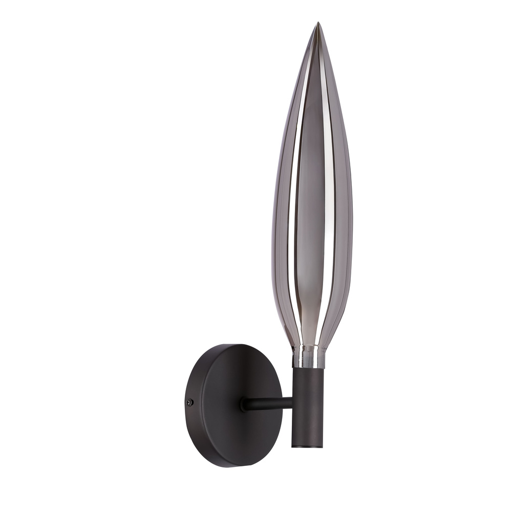 Kinkiet Nordic szklany szary dymiony 1x5W G9 do salonu