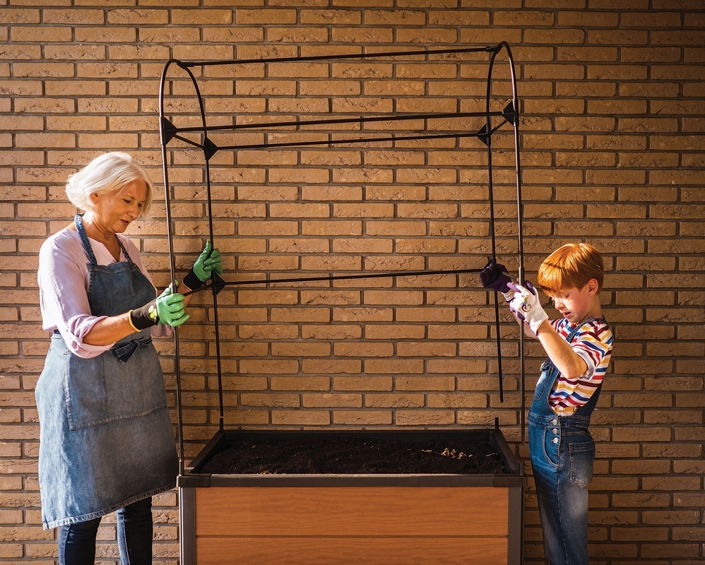 Vyvýšený záhon s pařeništěm 99x58x185 cm Keter Hnědá Obrázek