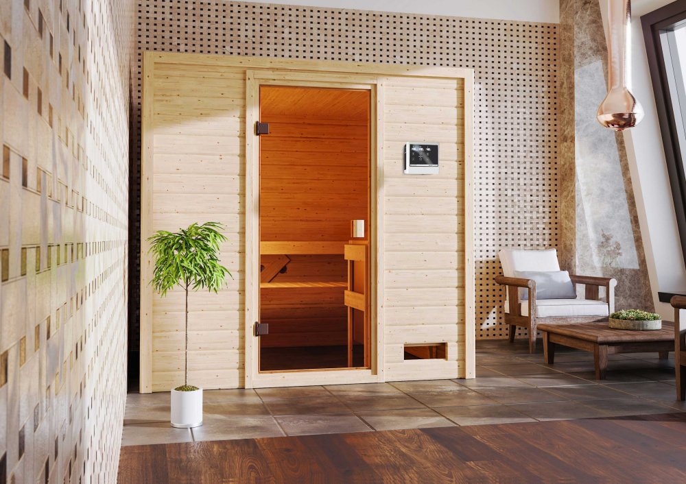 Interiérová finská sauna 195x169 cm Dekorhome,Interiérová finská sauna 195x169 cm Dekorhome