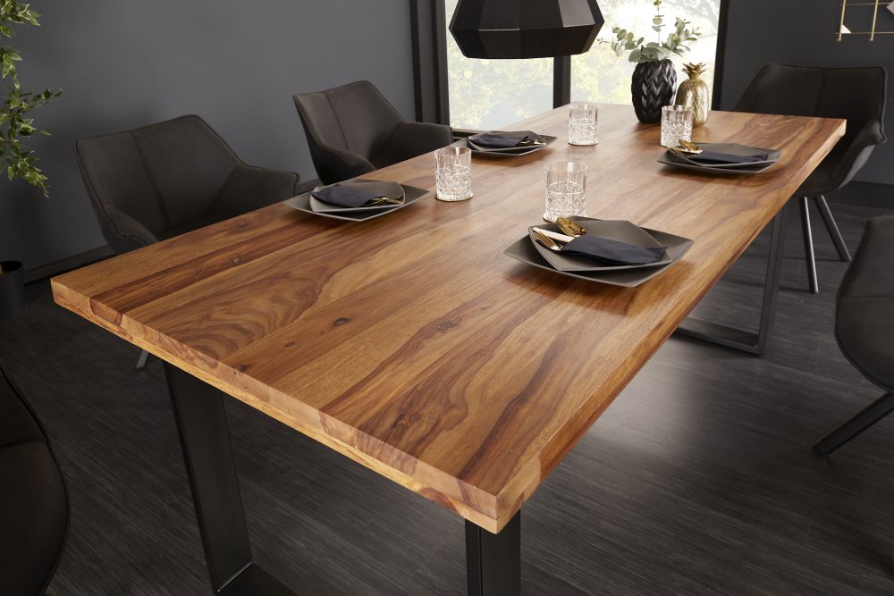 Jedálenský stôl THOR SHEESHAM Dekorhome 200x90x77 cm