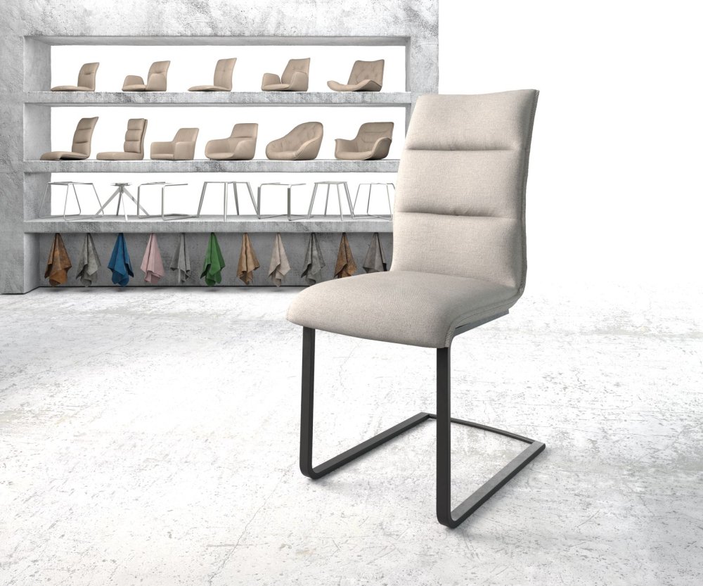 Houpací židle Xantus-Flex Stripes Light Grey Cantilever Flat