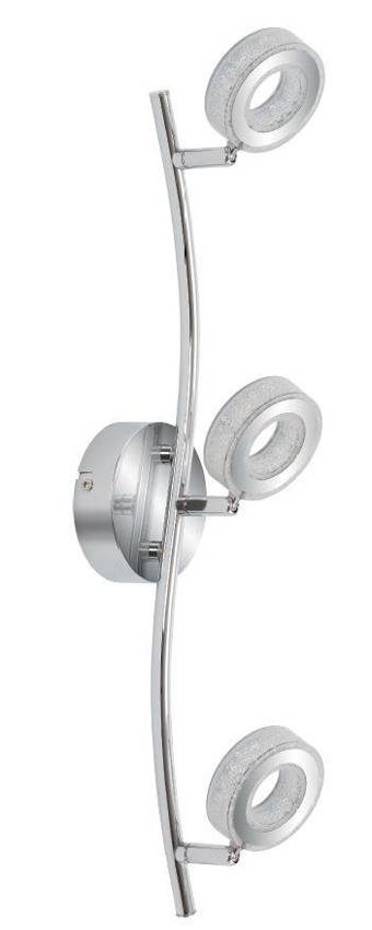 LED nástenná lampa VINOLA CHROME 3000K