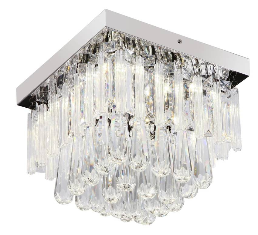 Stropné svietidlo Vidro, plafond 18W, LED, chróm