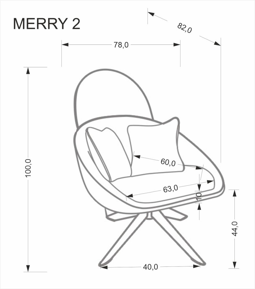Kreslo MERRY 2 Halmar