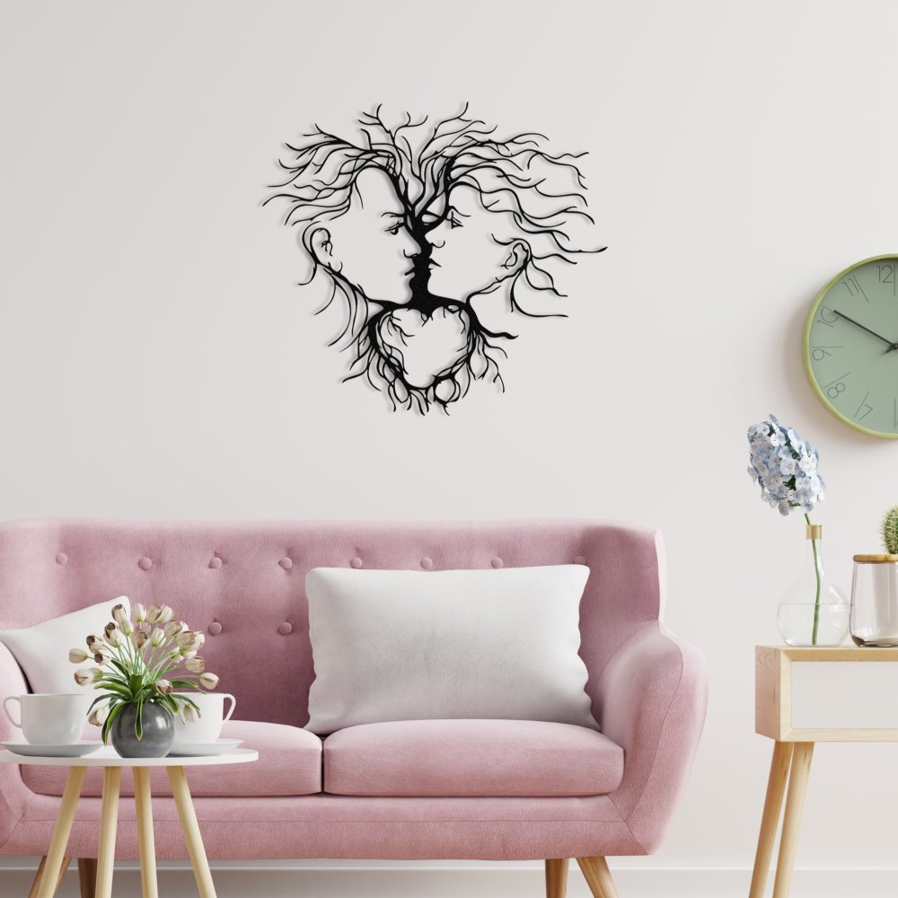 Dekoratívny kovový doplnok na stenu Entrika