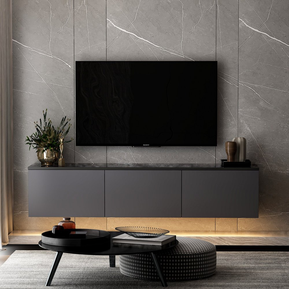 TV stolík Neon Illuminated - Anthracite