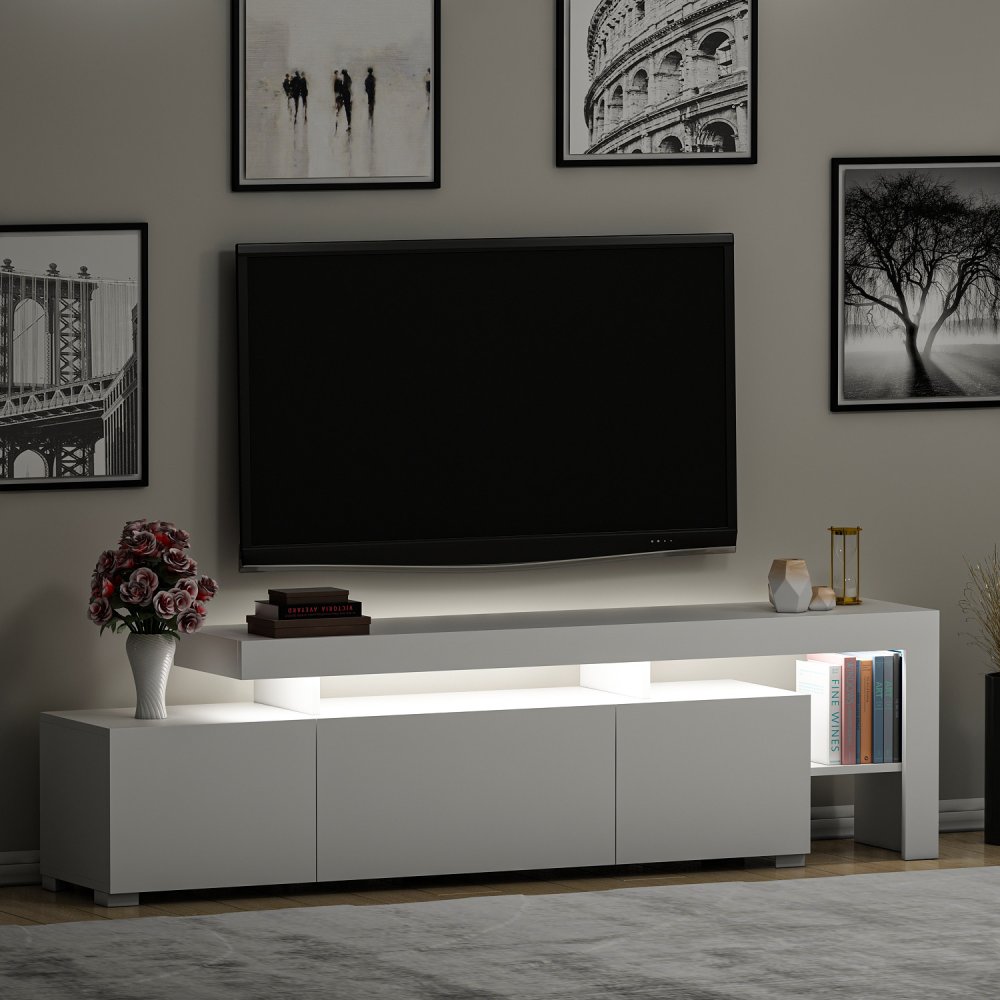 TV stolík BELIZ s LED osvetlením Asirgroup