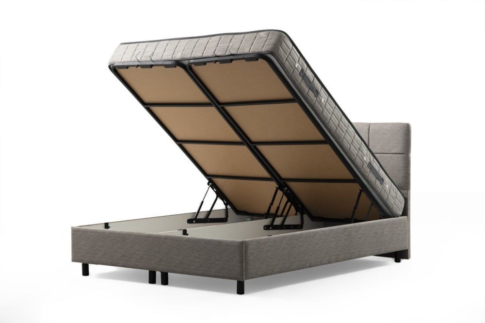 Rám dvoulůžkové postele s čelem Vitalia 160 x 200 - Light Grey (obrázek 4)
