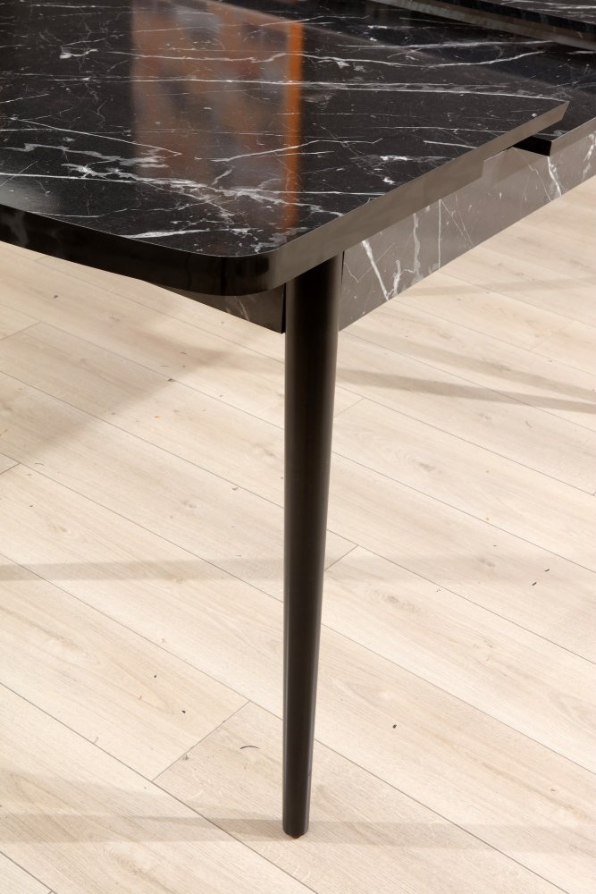 Extendable Dining Table Bendir - Black (obrázek 3)