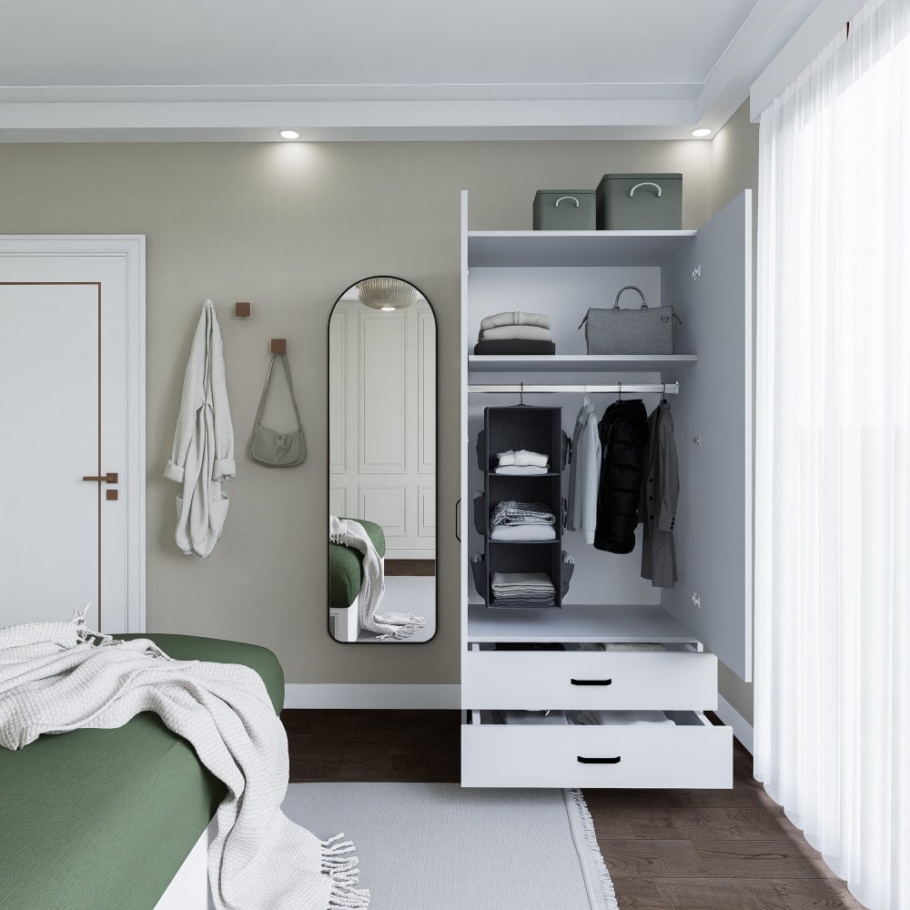 Šatníková skriňa Yaman 1600-042 - White