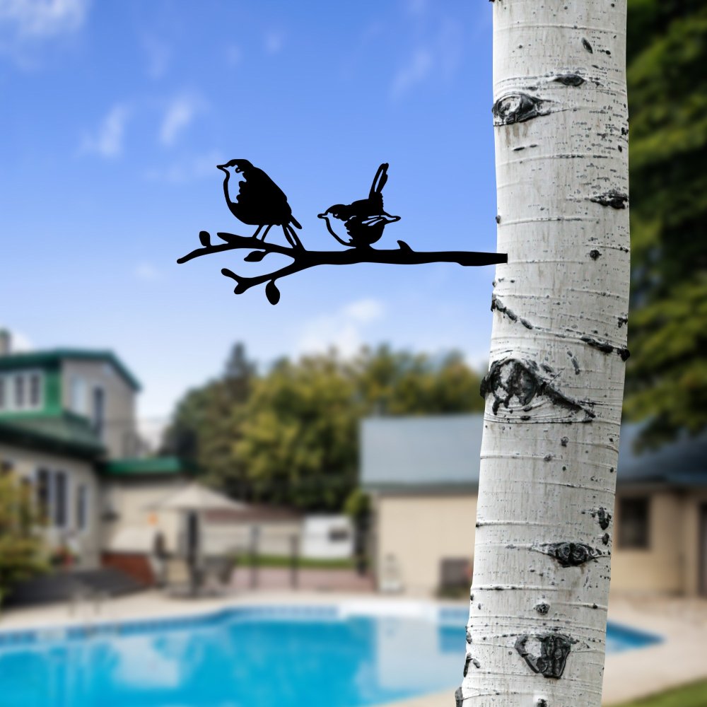Zahradní dekorace Bird On The Branch 03 - Black (obrázek 5)
