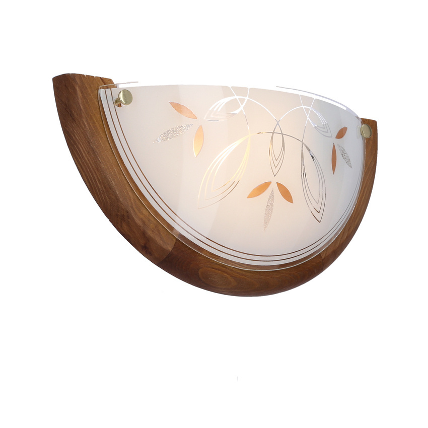 Stropné svietidlo Rustica, drevené štandardné, 1x60 W, E27, dub
