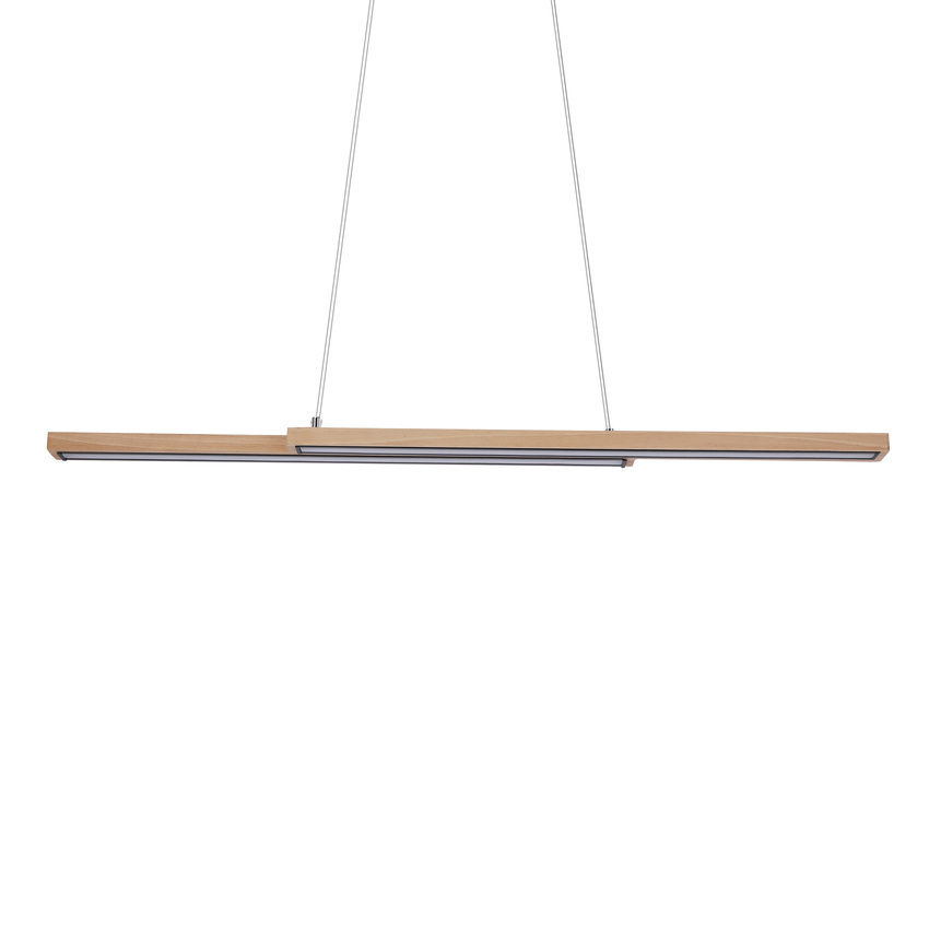 Sento lampa wisząca drewniany 13W LED 4000K maskownica czarna
