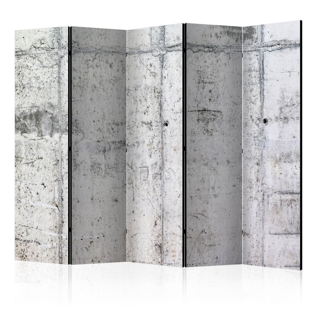 Paraván Concrete Wall Dekorhome 225x172 cm (5-dílný),Paraván Concrete Wall Dekorhome 225x172 cm (5-d