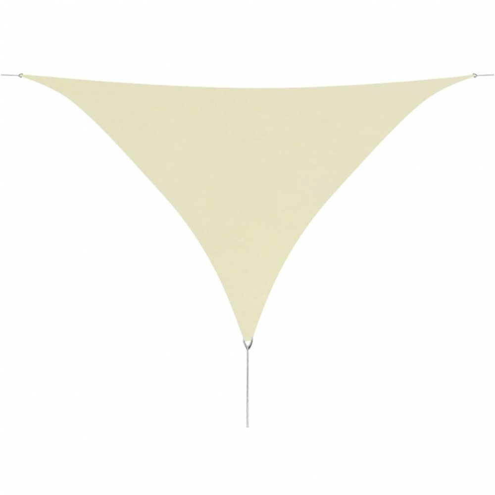 Plachta proti slunci oxfordská látka trojúhelník 3,6 x 3,6 x 3,6 m Dekorhome Krémová