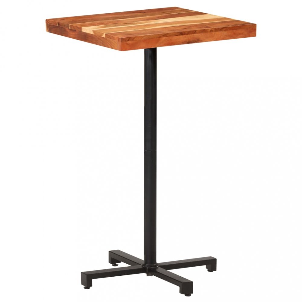 Barový stůl hnědá / černá Dekorhome 60x60x110 cm
