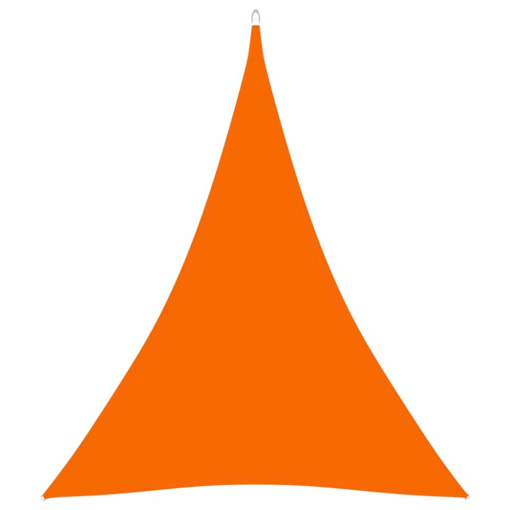 Tieniaca plachta trojuholníková 3 x 4 x 4 m oxfordská látka Dekorhome Oranžová