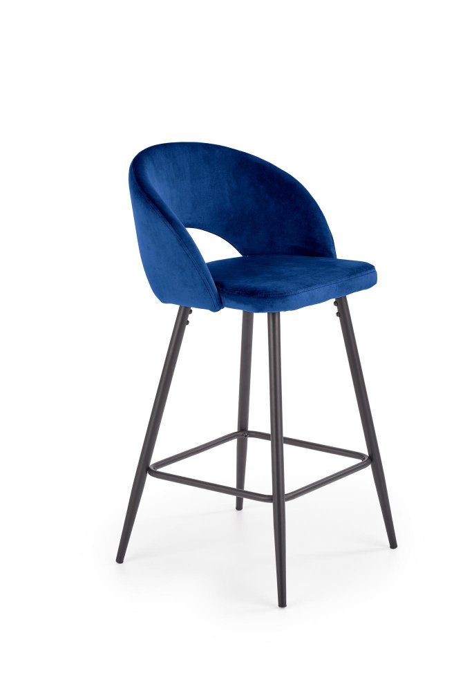 Levně Barová židle H-96 Halmar Modrá