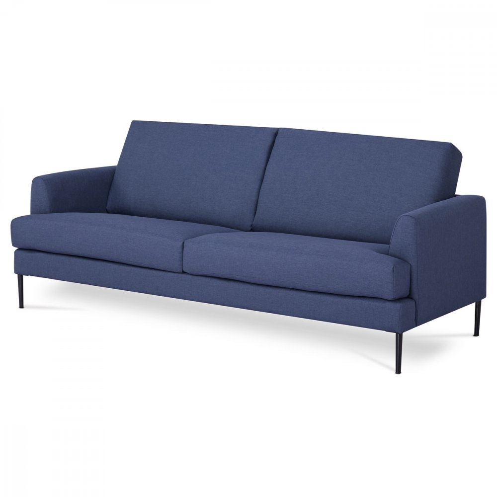 Trojmístná pohovka PRIMA Autronic Tmavě modrá