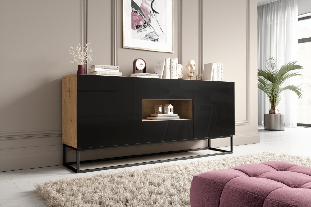 Komoda AVORIO 180 Eltap Černá Obrázek