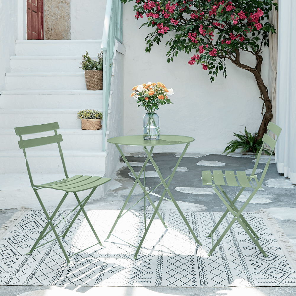 Zahradní jídelní set 3 ks OBAX Tempo Kondela Zelená