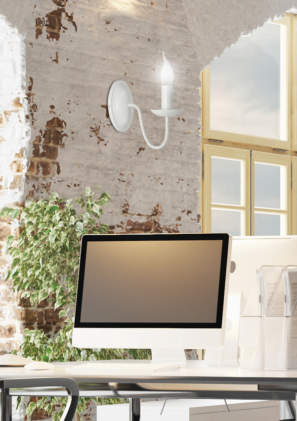 Nástenná lampa 1X40W E14 krémová BELLAGIO