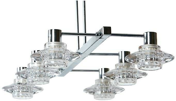 Stropní lampa Rastek 6xG9 chrom
