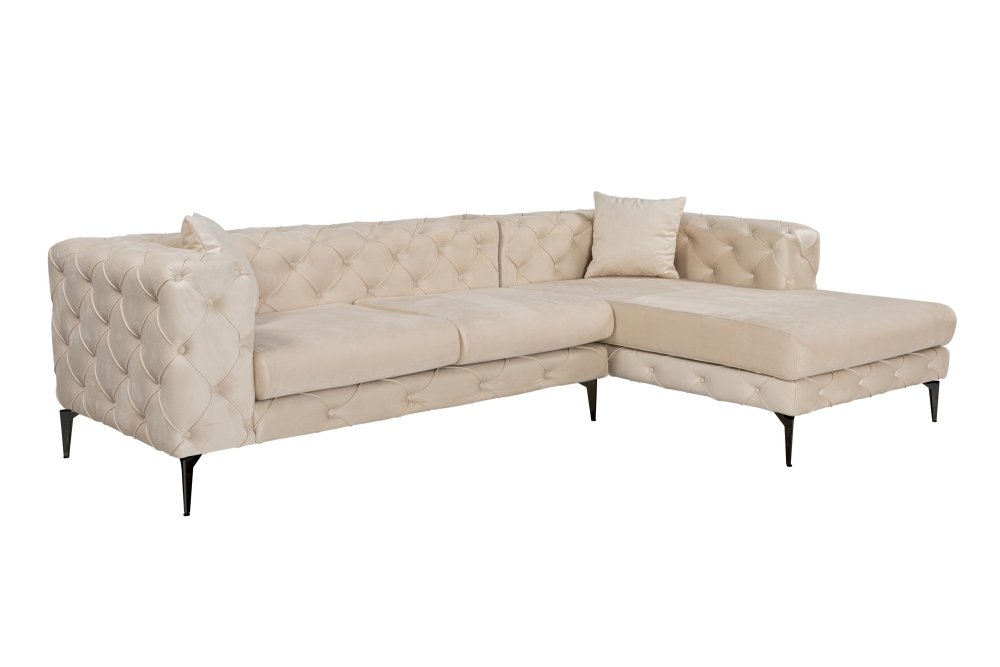Rohová sedací souprava Como Eco Right - Beige, Black (obrázek 14)