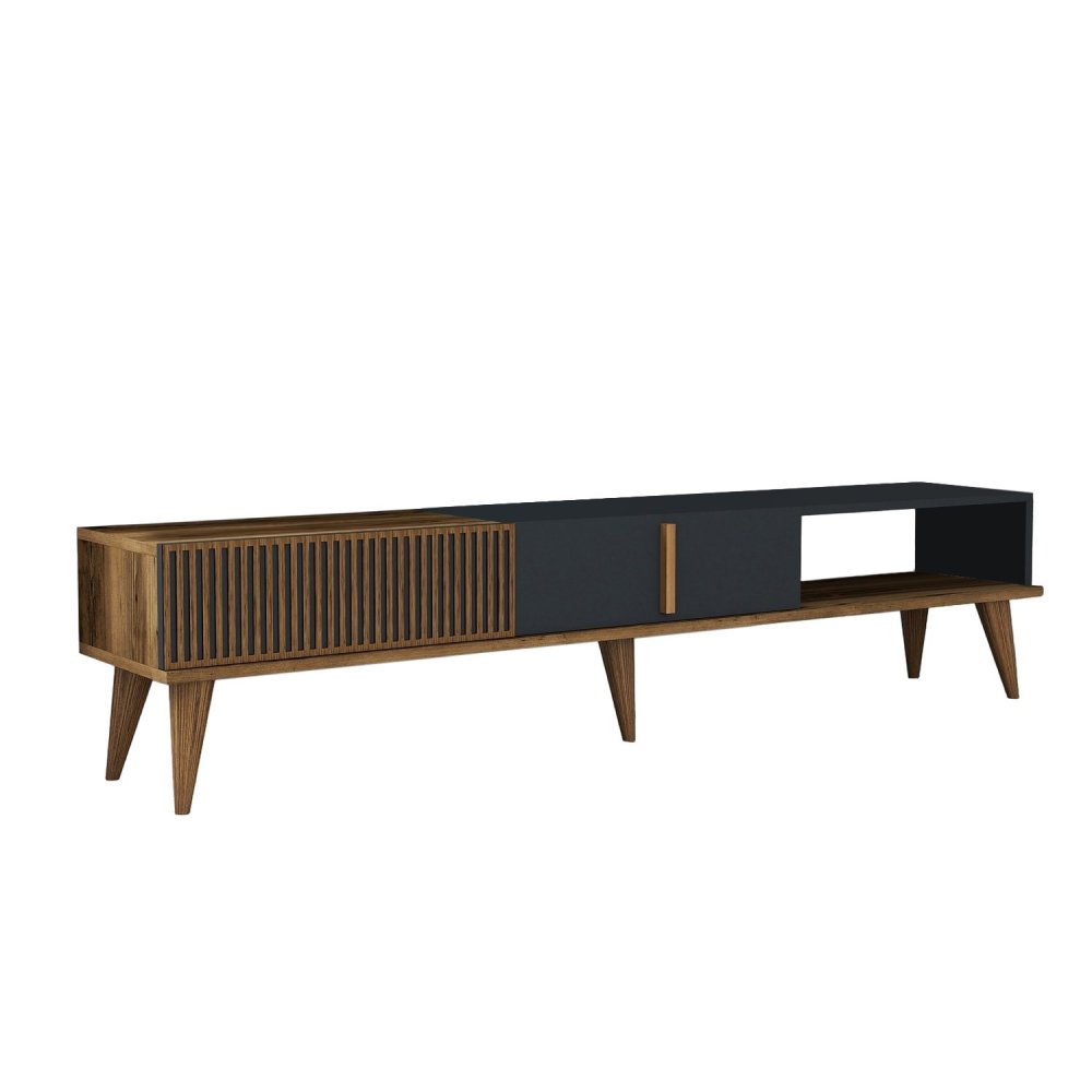 TV stolek Milan Alt - Walnut, Anthracite (obrázek 3)