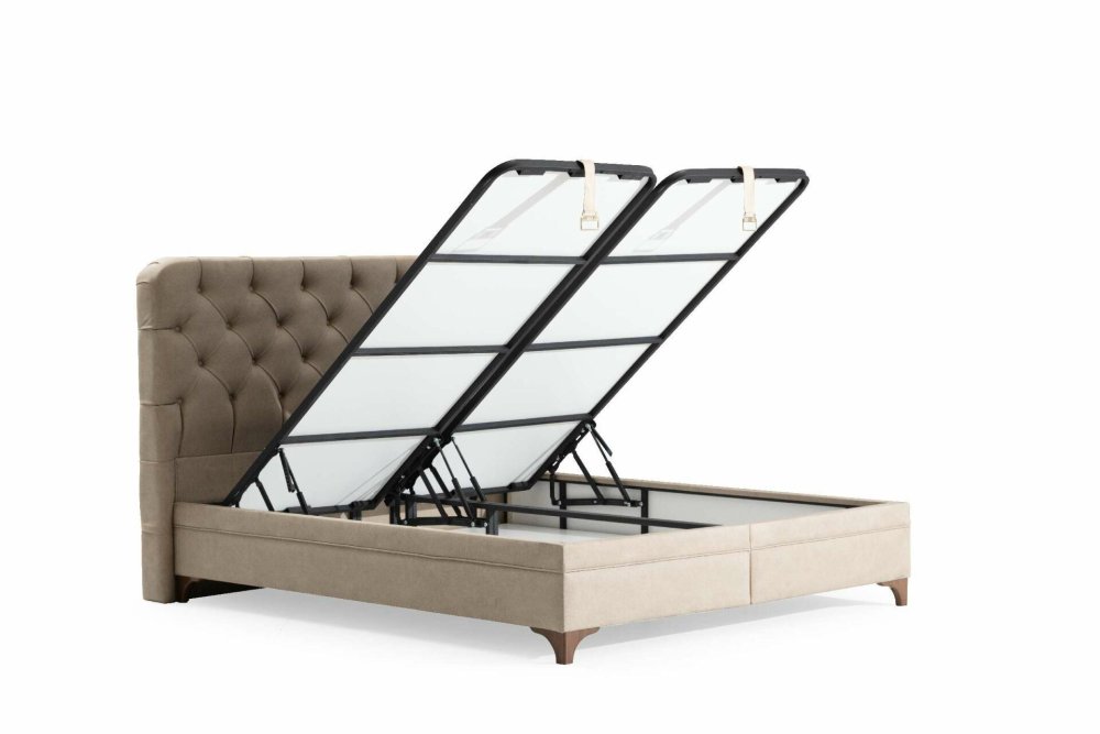 Rám dvoulůžkové postele s čelem Relax 180 x 200 - Beige (obrázek 4)