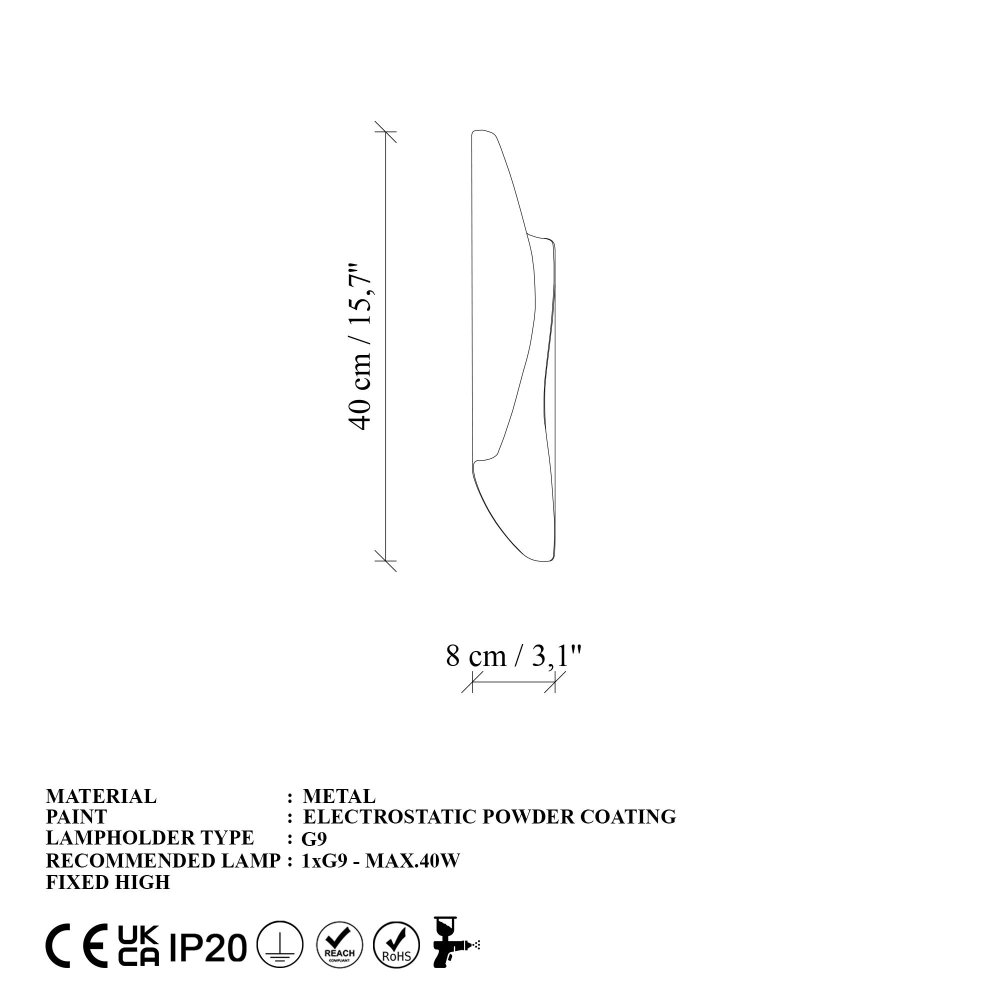 Nástěnná lampa Flare - 15356 (obrázek 3)