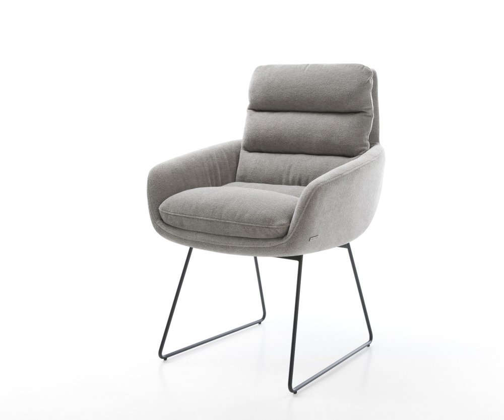 Jídelní židle Abelia-Flex s područkami strukturovaná látka