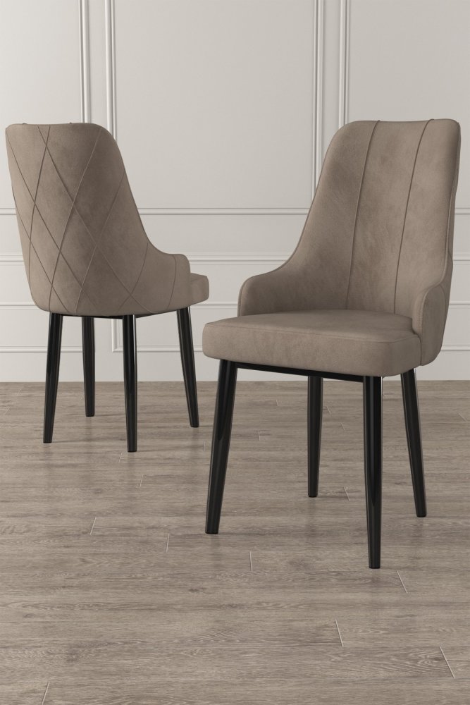 Súprava stoličiek (4 kusy) Trex - Cappuccino, Black