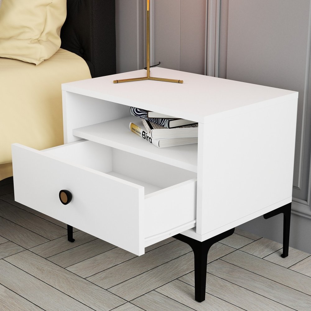 Noční stolek Lizbon 535 - White (obrázek 4)