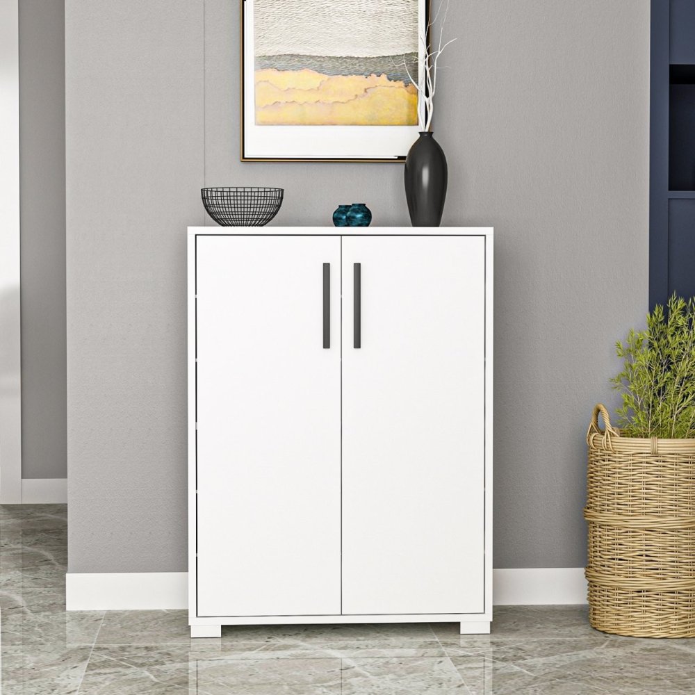 Skrinka na topánky / Botník Lupa - White