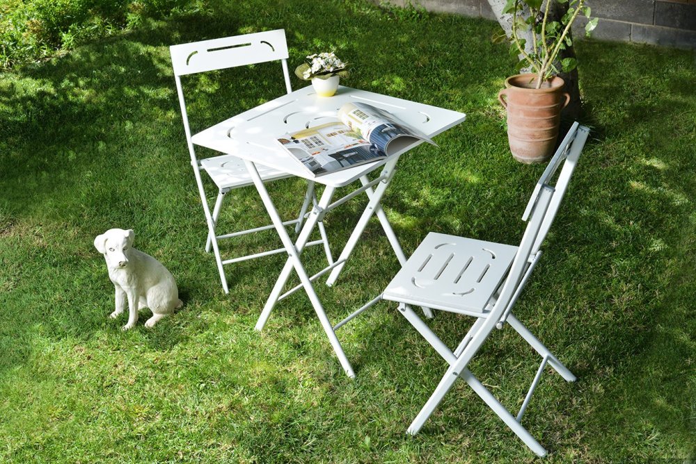 Garden Table & Chairs Set (3 Pieces) Bistro Set 2 (obrázek 7)