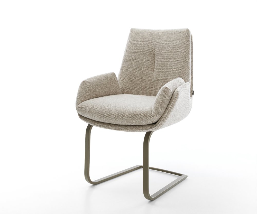 Jedálenská stolička Clea-Flex tkanina mäkká béžová jedálenská stolička