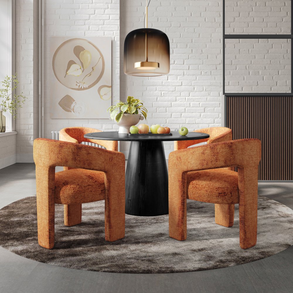 Sada – Avola AV2271-50B Stôl 127 cm + 4 stoličky Leith LET71C