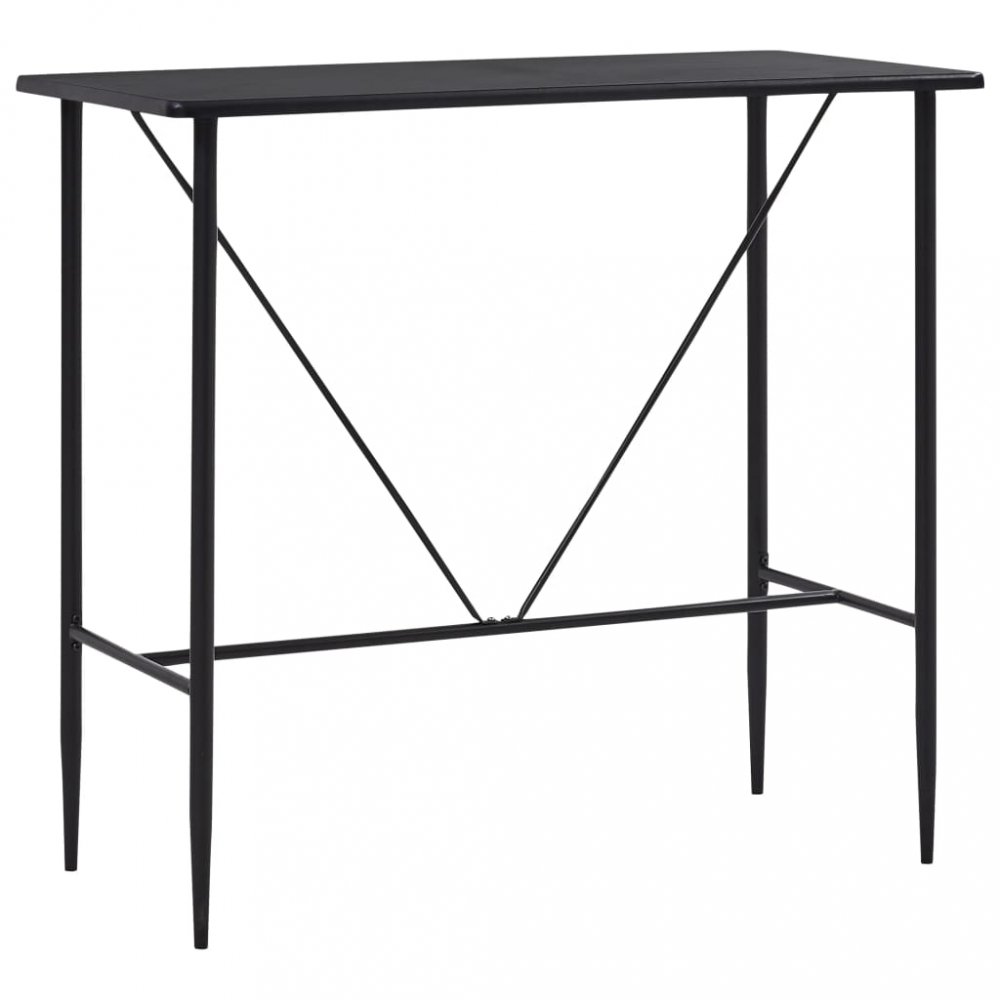 Barový stůl 120x60 cm Dekorhome Černá