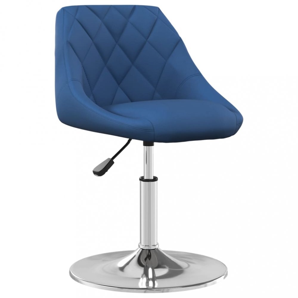 E-shop Barová stolička zamat / chróm Dekorhome Modrá