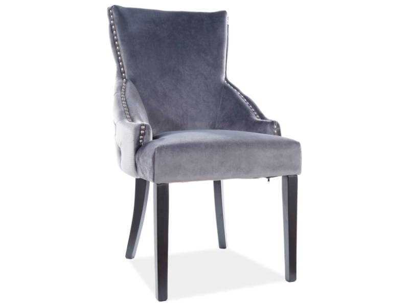 Jídelní křeslo GEORGE VELVET Signal Šedá