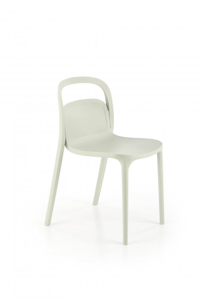 Stohovatelná jídelní židle K490 Halmar Světle zelená