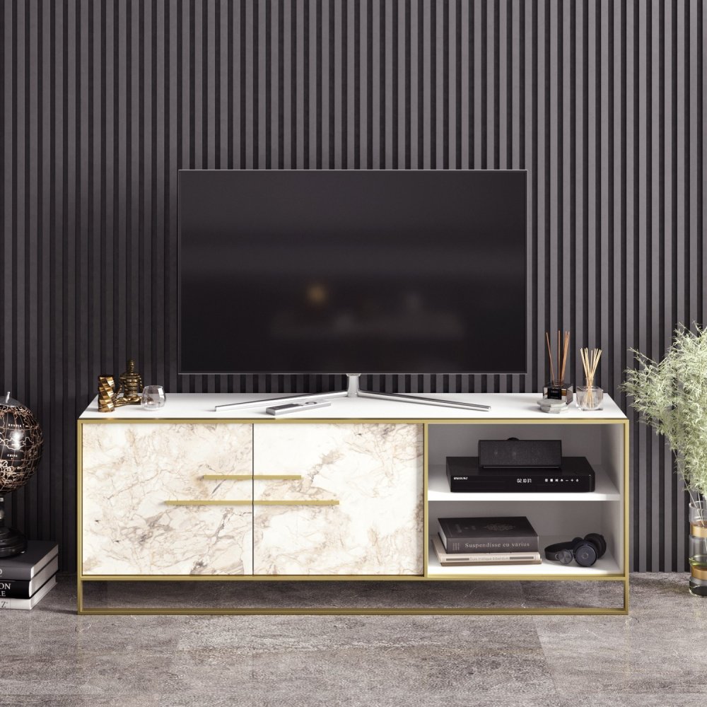 TV stolek Polka - White (obrázek 6)