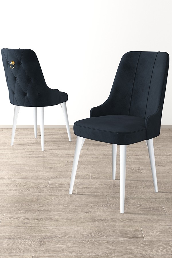 Sada židlí (4 kusy) Newa - Anthracite, White (obrázek 3)