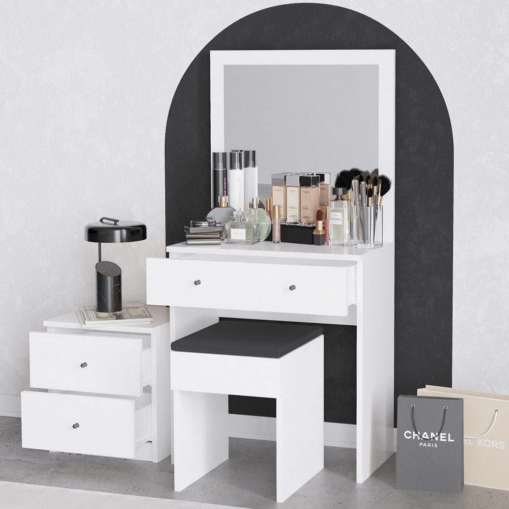 Toaletní stolek Nice - White (obrázek 6)