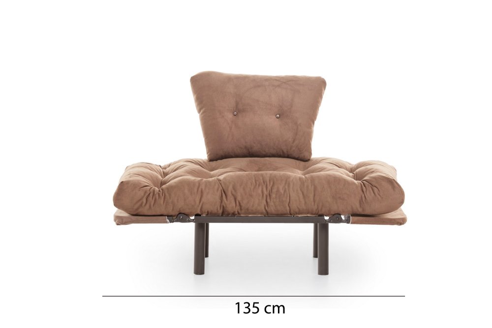 Křeslo ušák Nitta Single - Light Brown (obrázek 3)