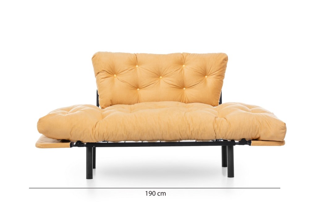 Dvoumístná rozkládací pohovka Nitta - Mustard (obrázek 3)