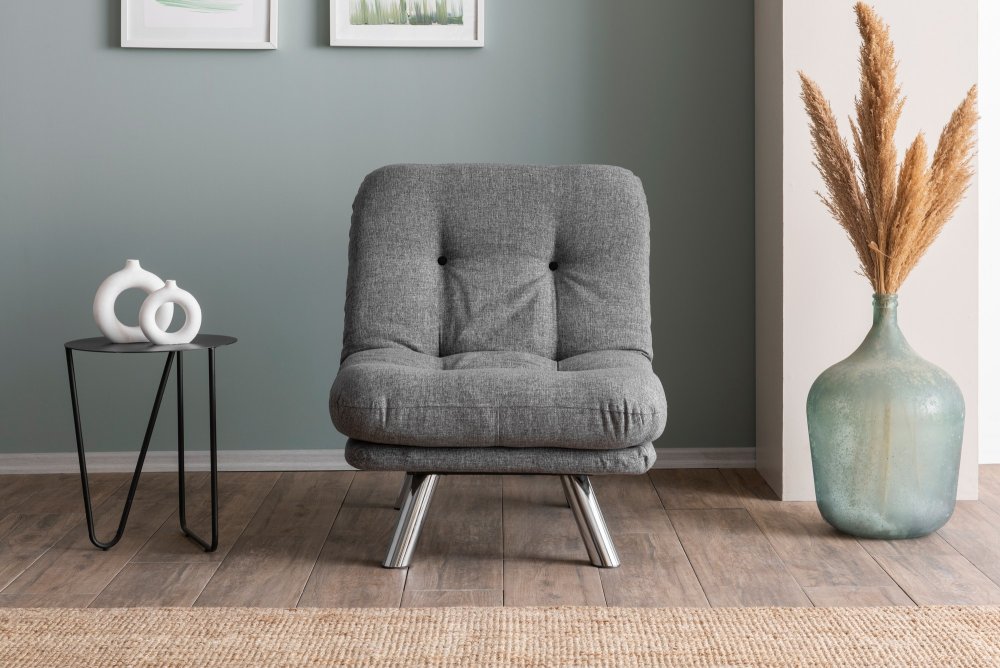 Rozkládací křeslo Misa Small Solo - Light Grey (obrázek 17)